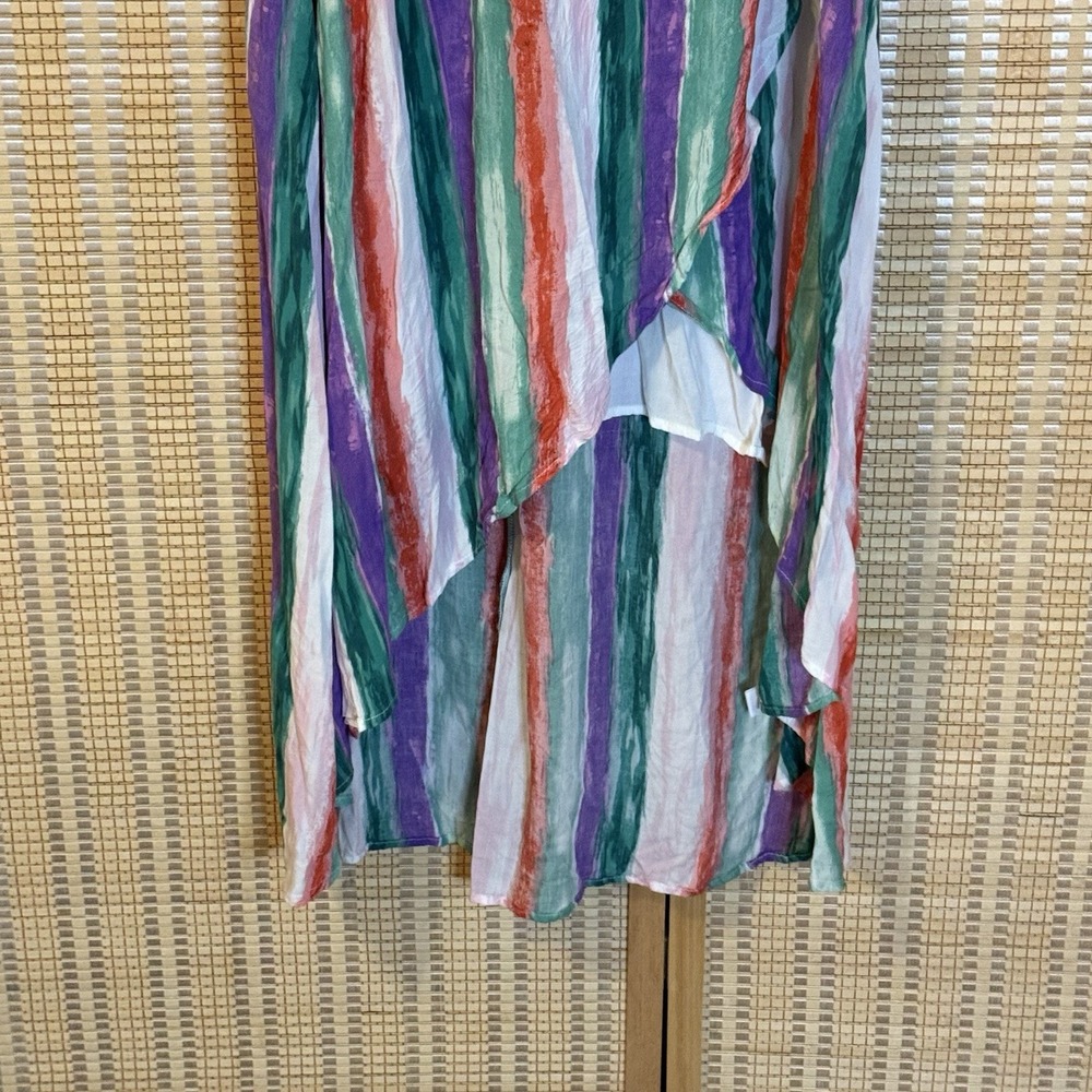 Lulus Womens S Dress Brushstroke of Luck High Low Hem Boho Fairycore Whimsical - Picture 3 of 10